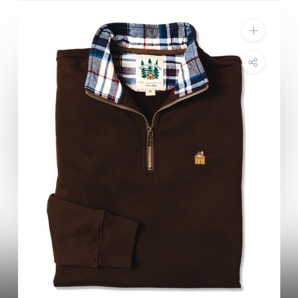 Kiel James Patrick Quarter Zip “Hickory Dock” men’s size large